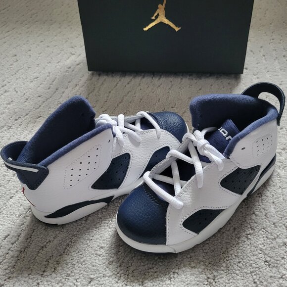 Baby Size 7c - Jordan 6 Retro Olympic (2024) (TD) - DV3606-164 - Authentic New!! - Picture 4 of 9